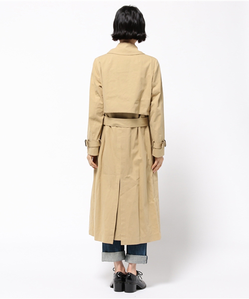 STUDIOUS（ステュディオス）の「LONG TRENCH CT（トレンチコート・レディース・ベージュ・FREE）」の4枚目の写真