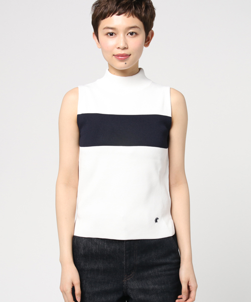 LOVELESS（ラブレス）の「【LOVELESS】WOMENS セットアップバイカラーベスト（ニット/セーター・レディース・ホワイト/ベージュ系その他・36/34）」の9枚目の写真