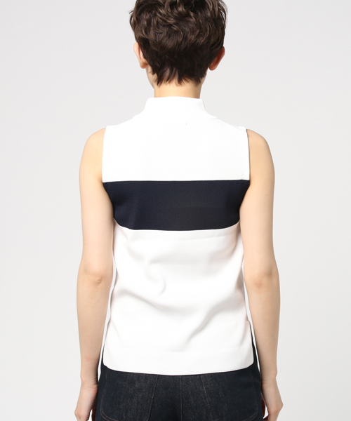 LOVELESS（ラブレス）の「【LOVELESS】WOMENS セットアップバイカラーベスト（ニット/セーター・レディース・ホワイト/ベージュ系その他・36/34）」の3枚目の写真