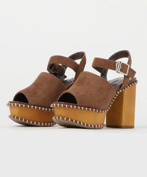 MOUSSY | BUCKLE WOODEN SABOT(サンダル)