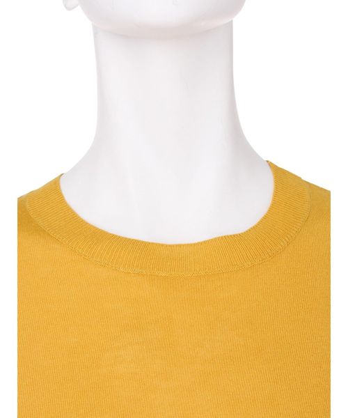 MERCURYDUO（マーキュリーデュオ）の「ハイゲージボトルネックニットワンピース（ワンピース・レディース・オフホワイト/マスタード/ネイビー・FREE）」の8枚目の写真