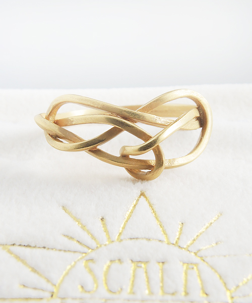 SCALA(スカラ)の「【SCALA/スカラ】knotリング(リング・レディース・シルバー/ゴールド/アンティークゴールド/アンティークシルバー・#14/#12/#10)」の4枚目の写真