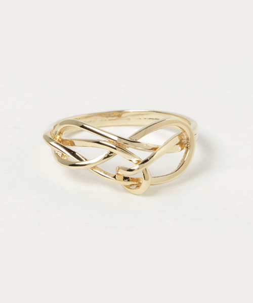 SCALA(スカラ)の「【SCALA/スカラ】knotリング(リング・レディース・シルバー/ゴールド/アンティークゴールド/アンティークシルバー・#14/#12/#10)」の7枚目の写真