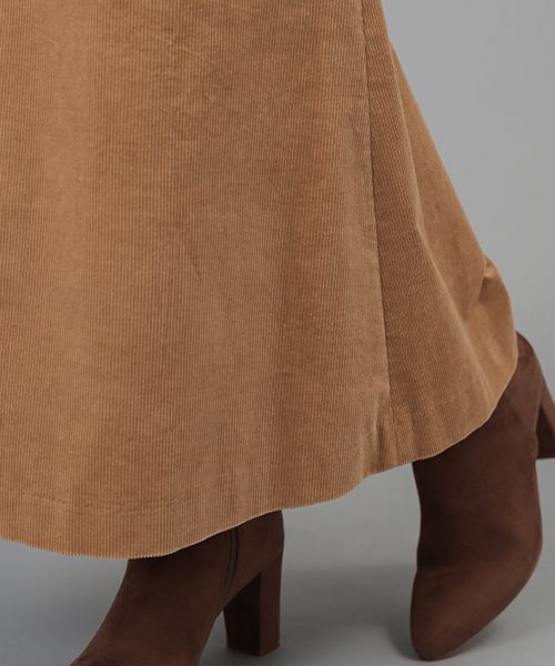 RIVE DROITE(リヴドロワ)の「ストレッチコールロングマーメイドスカート(スカート・レディース・ベージュ/レンガ・36/38)」の10枚目の写真