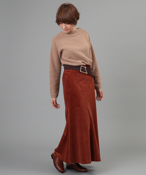 RIVE DROITE(リヴドロワ)の「ストレッチコールロングマーメイドスカート(スカート・レディース・ベージュ/レンガ・36/38)」の17枚目の写真