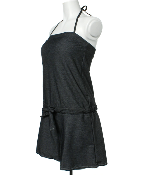 IRONY（アイロニー）の「ジェシーデニムサロペット【水着】（水着・レディース・サックスブルー/ネイビー/ブラック・ONE SIZE）」の5枚目の写真