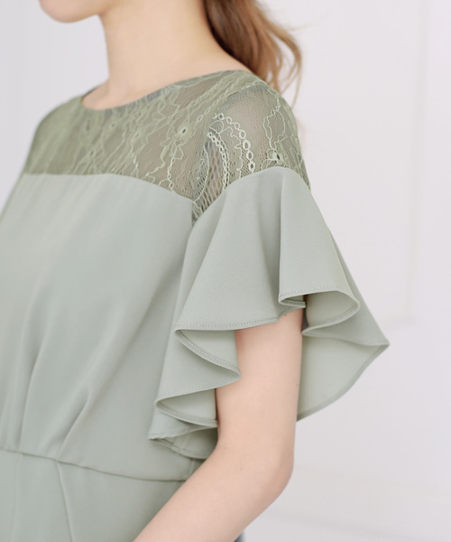 Bou Jeloud(ブージュルード)の「結婚式・パーティー対応◇ショルダーレーシードレス(ドレス・レディース・ネイビー/グレー/ミント・38)」の20枚目の写真