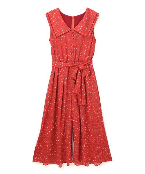 JILL STUART（ジルスチュアート）の「◆アビースターオールインワン（ワンピース・レディース・オレンジ/ブラック・2/0/4）」の3枚目の写真