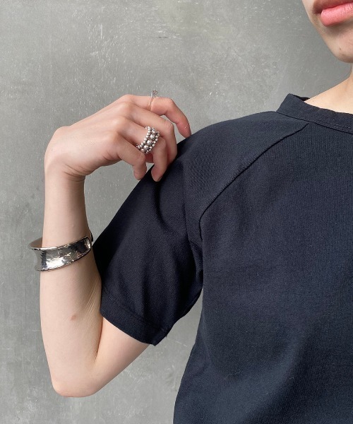 JF Ready Made（ジェイエフレディメイド）の「[JF READY MADE/ジェイエフレディメイド] USAコットンラグラン半袖Ｔシャツ（Tシャツ/カットソー・レディース・ブラック/ダークグリーン/ブラウン/オフホワイト/カーキ/マスタード/ベージュ/オレンジ/ナチュラル/ライトカーキ/サックスブルー/サンドグレー・2/1）」の16枚目の写真