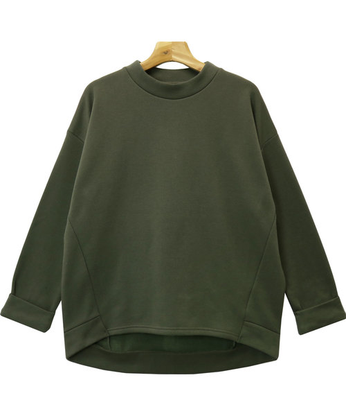 andme（アンドミー）の「裏起毛オーバーサイズチュニックトップス（スウェット・レディース・ブラック/ネイビー/グレー/カーキ/ベージュ/アイボリー・M）」の22枚目の写真