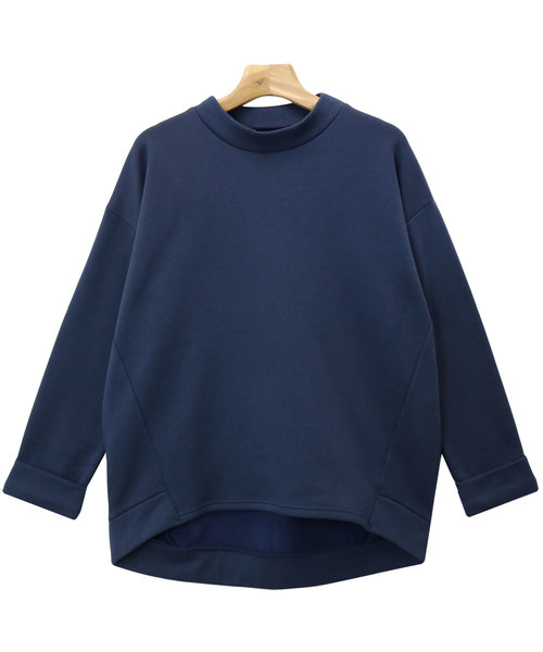 andme（アンドミー）の「裏起毛オーバーサイズチュニックトップス（スウェット・レディース・ブラック/ネイビー/グレー/カーキ/ベージュ/アイボリー・M）」の15枚目の写真