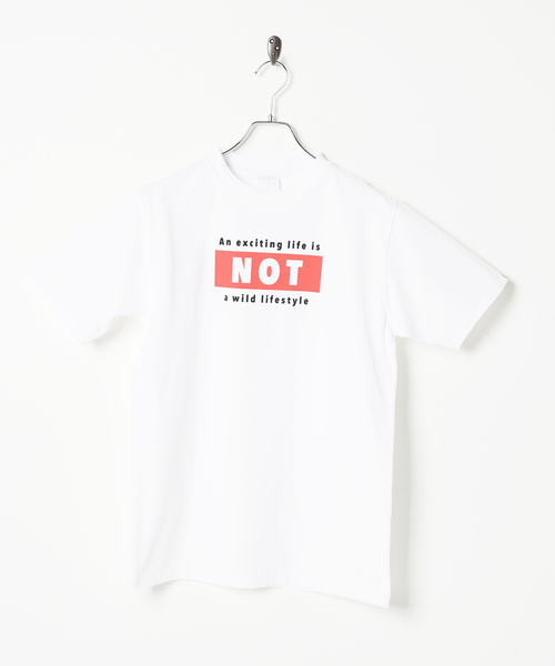 KIBITSUMI(キビツミ)の「AN EXCITING LIFE IS…Tシャツ(Tシャツ/カットソー・メンズ・ホワイト/ブラック・SMALL/MEDIUM/LARGE)」の1枚目の写真
