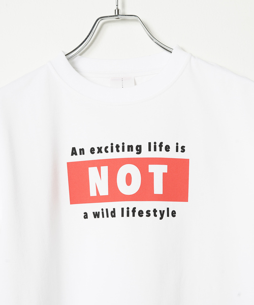 KIBITSUMI(キビツミ)の「AN EXCITING LIFE IS…Tシャツ(Tシャツ/カットソー・メンズ・ホワイト/ブラック・SMALL/MEDIUM/LARGE)」の6枚目の写真