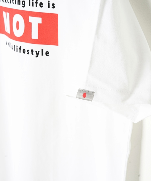 KIBITSUMI(キビツミ)の「AN EXCITING LIFE IS…Tシャツ(Tシャツ/カットソー・メンズ・ホワイト/ブラック・SMALL/MEDIUM/LARGE)」の9枚目の写真