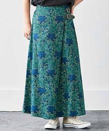 MEDE19F | 〈「ミュルーズ染織美術館」アーカイブコレクション〉プリントスカート〈グリーン〉(スカート)