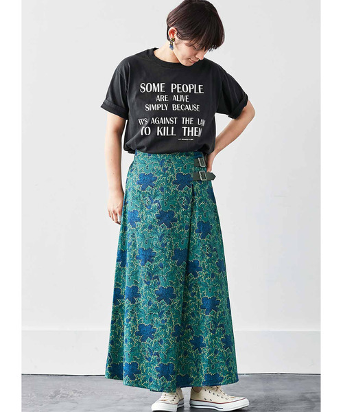 MEDE19F（メデジュウキュウ）の「〈「ミュルーズ染織美術館」アーカイブコレクション〉プリントスカート〈グリーン〉（スカート・レディース・グリーン・MEDIUM/LARGE/X-LARGE/XX-LARGE）」の7枚目の写真