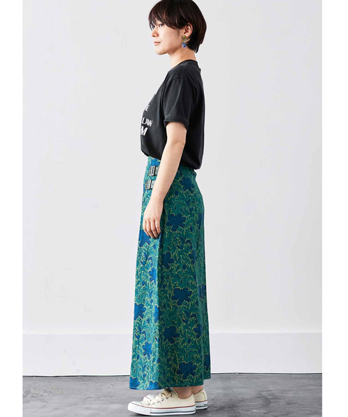 MEDE19F（メデジュウキュウ）の「〈「ミュルーズ染織美術館」アーカイブコレクション〉プリントスカート〈グリーン〉（スカート・レディース・グリーン・MEDIUM/LARGE/X-LARGE/XX-LARGE）」の9枚目の写真