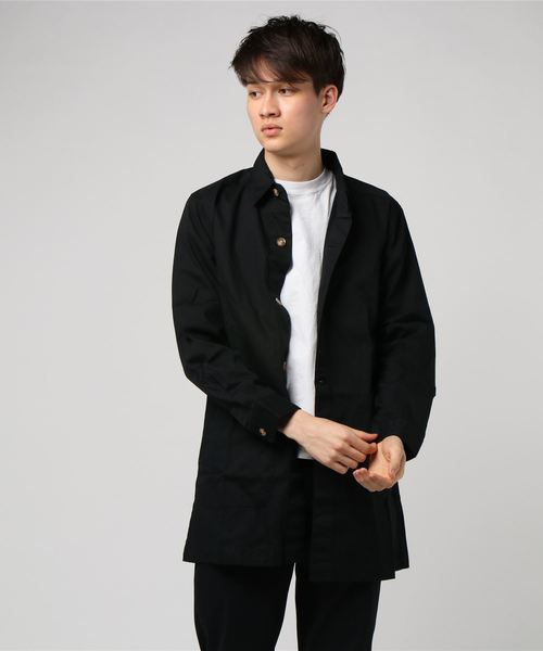 L&HARMONY(エルアンドハーモニー)の「OXシャツコート(テーラードジャケット・メンズ・ブラック/グレー・MEDIUM/LARGE)」の1枚目の写真