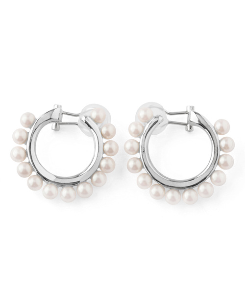 ANEMONE（アネモネ）の「コンヴォルヴイヤリング[パール]（イヤリング・レディース・シルバー/ゴールド・FREE）」の6枚目の写真