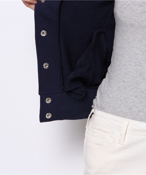 WEGO（ウィゴー）の「WEGO/スウェットバックロゴスタジャン（スタジャン・レディース・ブラック/ネイビー/ピンク・FREE）」の11枚目の写真