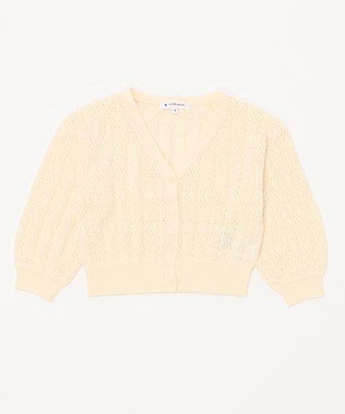 GLOBAL WORK(グローバルワーク)の「【キッズ】スカシアミショートカーデ/827904(カーディガン/ボレロ・キッズ・ホワイト/レッド・LARGE/MEDIUM/XX-LARGE/X-LARGE/SMALL)」の4枚目の写真