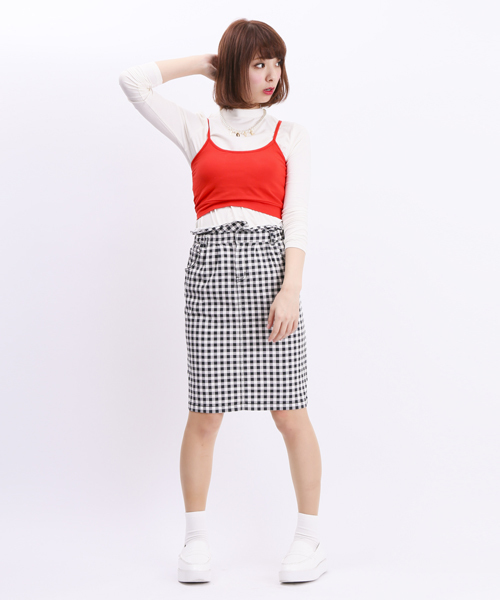 WEGO（ウィゴー）の「WEGO/プリントコクーンスカート（スカート・レディース・その他1/その他2・FREE）」の13枚目の写真