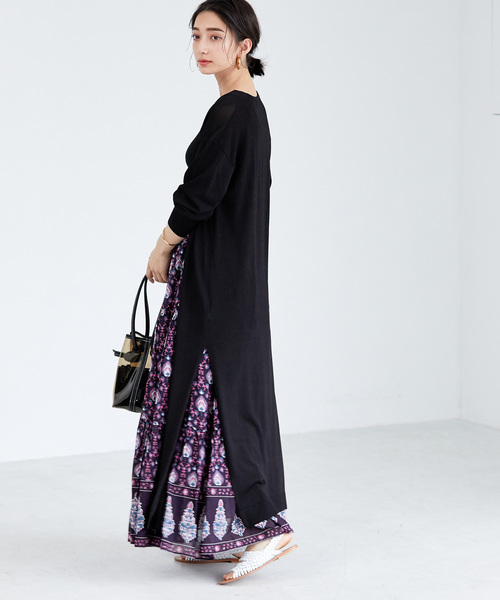 ADAM ET ROPE'（アダムエロペ）の「SLITロングカーディガン