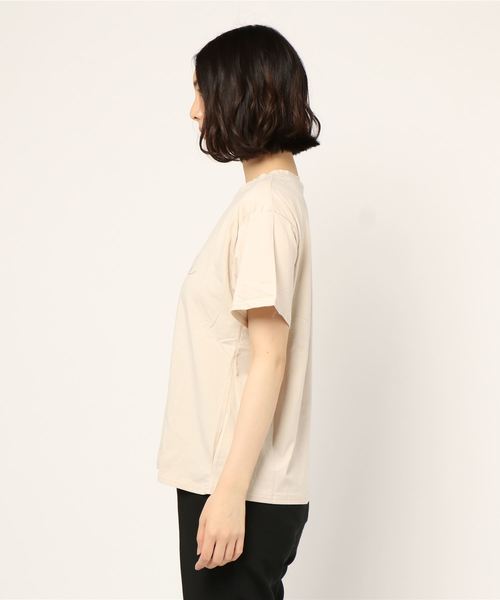 fifth（フィフス）の「ダブルロゴTシャツ（Tシャツ/カットソー・レディース・ホワイト/ベージュ・MEDIUM）」の3枚目の写真
