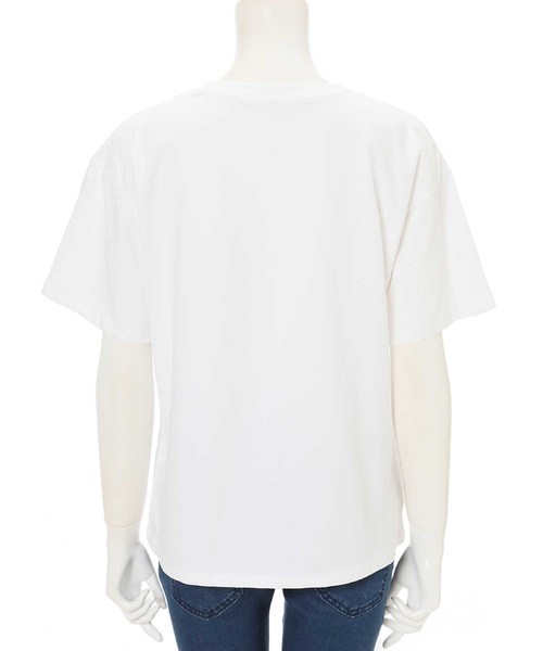fifth（フィフス）の「ダブルロゴTシャツ（Tシャツ/カットソー・レディース・ホワイト/ベージュ・MEDIUM）」の8枚目の写真