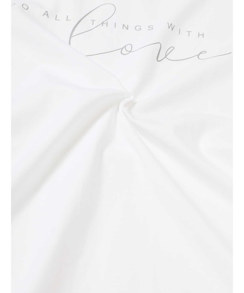 fifth（フィフス）の「ダブルロゴTシャツ（Tシャツ/カットソー・レディース・ホワイト/ベージュ・MEDIUM）」の11枚目の写真