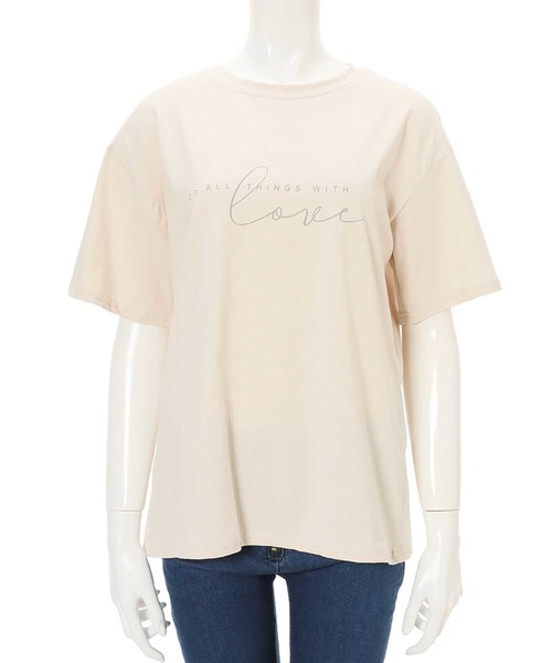fifth（フィフス）の「ダブルロゴTシャツ（Tシャツ/カットソー・レディース・ホワイト/ベージュ・MEDIUM）」の13枚目の写真
