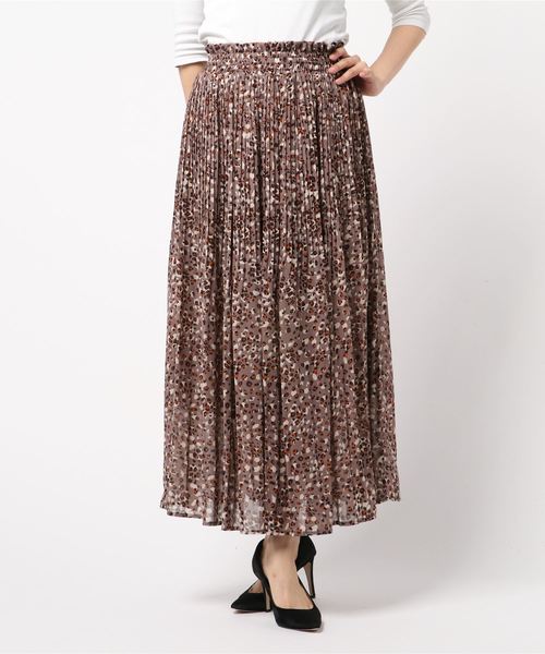 archives(アルシーヴ)の「ラメレオパ消しプリーツスカート(スカート・レディース・ブラック/グレー/ワイン・MEDIUM)」の3枚目の写真