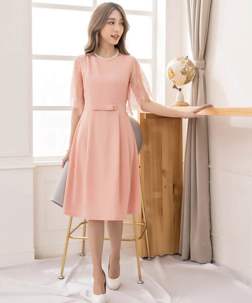 パーティードレス ドレス Cinderella シンデレラ のファッション ドレス ワンピース ドレス レース袖aラインドレス 結婚式 お呼ばれ ワンピース 激売れ ドレス