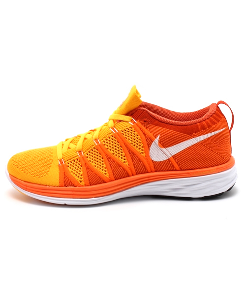 NIKE（ナイキ）の「ナイキ フライニット ルナ NIKE FLYKNIT LUNAR2 620465-800（スニーカー・メンズ・オレンジ・27.5cm/26.5cm/28.5cm/27cm/28cm/25cm/25.5cm/26cm）」の7枚目の写真