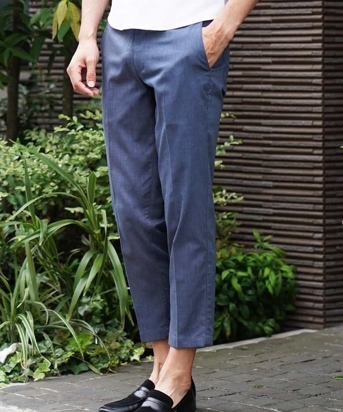 MICHEL KLEIN HOMME   （ミッシェルクランオム）の「サマーパンツ（クールマックスバーズアイ）（その他パンツ・メンズ・チャコールグレー/グレー・46/48/50）」の5枚目の写真