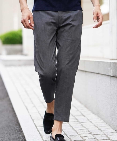 MICHEL KLEIN HOMME   （ミッシェルクランオム）の「サマーパンツ（クールマックスバーズアイ）（その他パンツ・メンズ・チャコールグレー/グレー・46/48/50）」の21枚目の写真