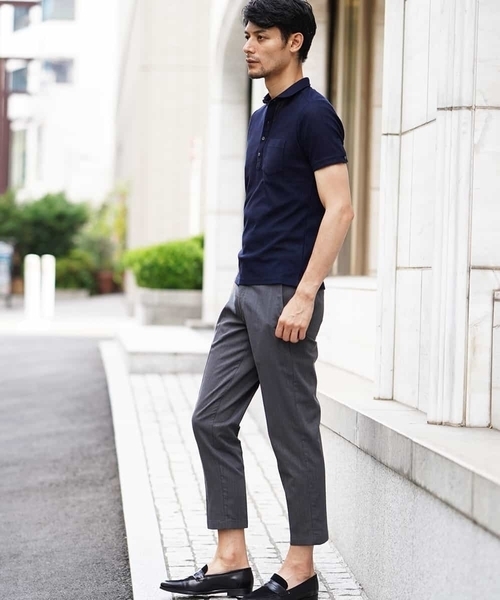 MICHEL KLEIN HOMME   （ミッシェルクランオム）の「サマーパンツ（クールマックスバーズアイ）（その他パンツ・メンズ・チャコールグレー/グレー・46/48/50）」の13枚目の写真