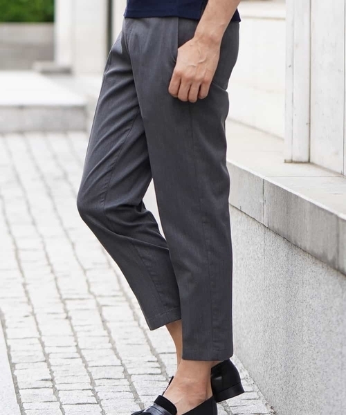 MICHEL KLEIN HOMME   （ミッシェルクランオム）の「サマーパンツ（クールマックスバーズアイ）（その他パンツ・メンズ・チャコールグレー/グレー・46/48/50）」の11枚目の写真