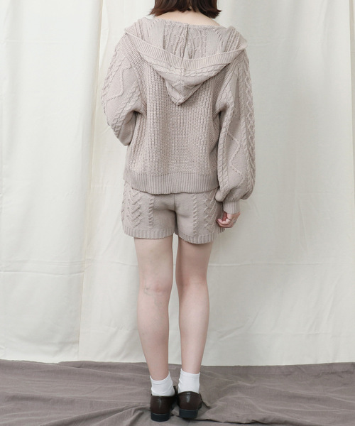 PairPair（ペアペア）の「ケーブル編みニットパンツ（その他パンツ・レディース・モカ/ブラウン系その他/ライトベージュ・FREE）」の14枚目の写真