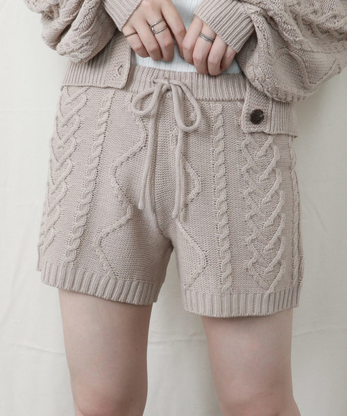 PairPair（ペアペア）の「ケーブル編みニットパンツ（その他パンツ・レディース・モカ/ブラウン系その他/ライトベージュ・FREE）」の15枚目の写真