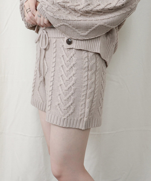 PairPair（ペアペア）の「ケーブル編みニットパンツ（その他パンツ・レディース・モカ/ブラウン系その他/ライトベージュ・FREE）」の16枚目の写真