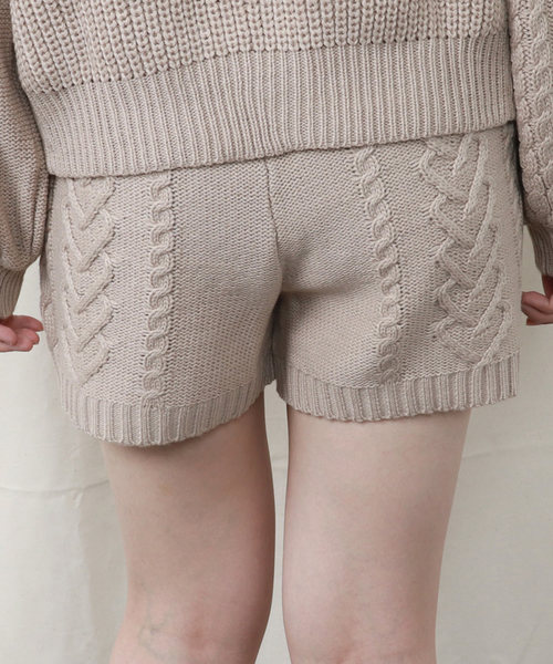PairPair（ペアペア）の「ケーブル編みニットパンツ（その他パンツ・レディース・モカ/ブラウン系その他/ライトベージュ・FREE）」の17枚目の写真