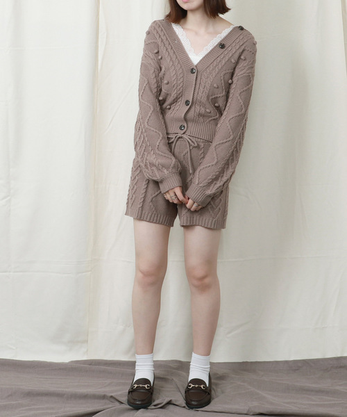 PairPair（ペアペア）の「ケーブル編みニットパンツ（その他パンツ・レディース・モカ/ブラウン系その他/ライトベージュ・FREE）」の18枚目の写真