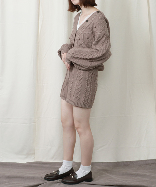 PairPair（ペアペア）の「ケーブル編みニットパンツ（その他パンツ・レディース・モカ/ブラウン系その他/ライトベージュ・FREE）」の19枚目の写真