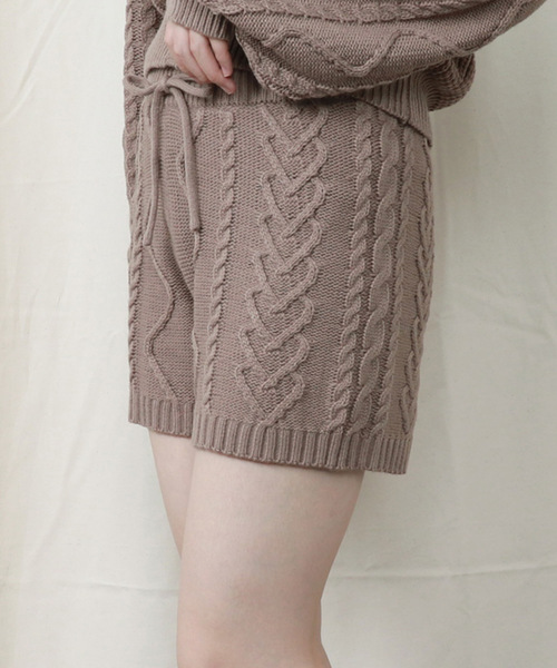 PairPair（ペアペア）の「ケーブル編みニットパンツ（その他パンツ・レディース・モカ/ブラウン系その他/ライトベージュ・FREE）」の22枚目の写真