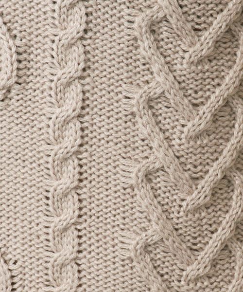 PairPair（ペアペア）の「ケーブル編みニットパンツ（その他パンツ・レディース・モカ/ブラウン系その他/ライトベージュ・FREE）」の6枚目の写真