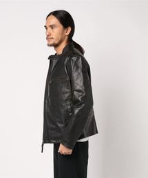 バナナリパブリック ブラック シングルライダースジャケット Sサイズ Banana Republic（バナナリパブリック）の「レザー バイカー