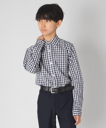 チェック柄ドレスシャツ