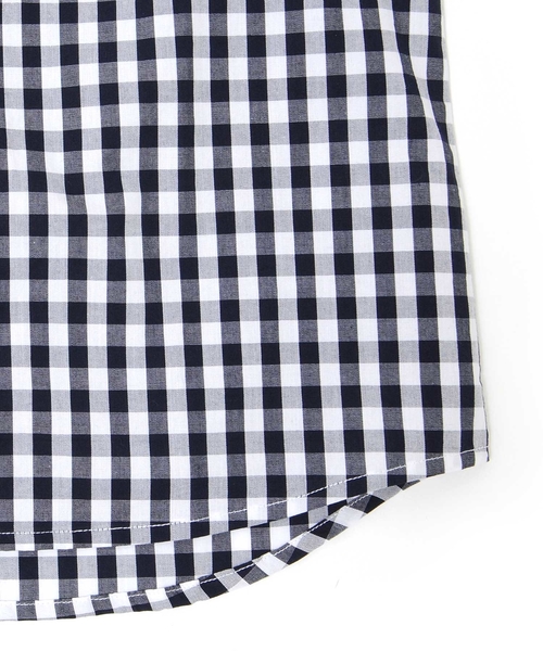 GLAZOS（グラソス）の「チェック柄ドレスシャツ（シャツ/ブラウス・キッズ・ネイビー・120cm/130cm/140cm/150cm/160cm/170cm）」の4枚目の写真