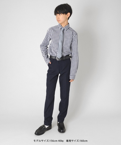 GLAZOS（グラソス）の「チェック柄ドレスシャツ（シャツ/ブラウス・キッズ・ネイビー・120cm/130cm/140cm/150cm/160cm/170cm）」の10枚目の写真